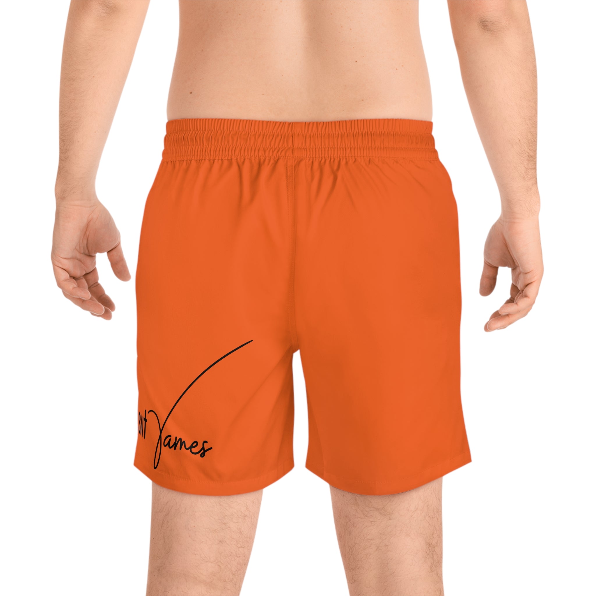 Jesus Portrait Swim Shorts | Red Savior Illustration