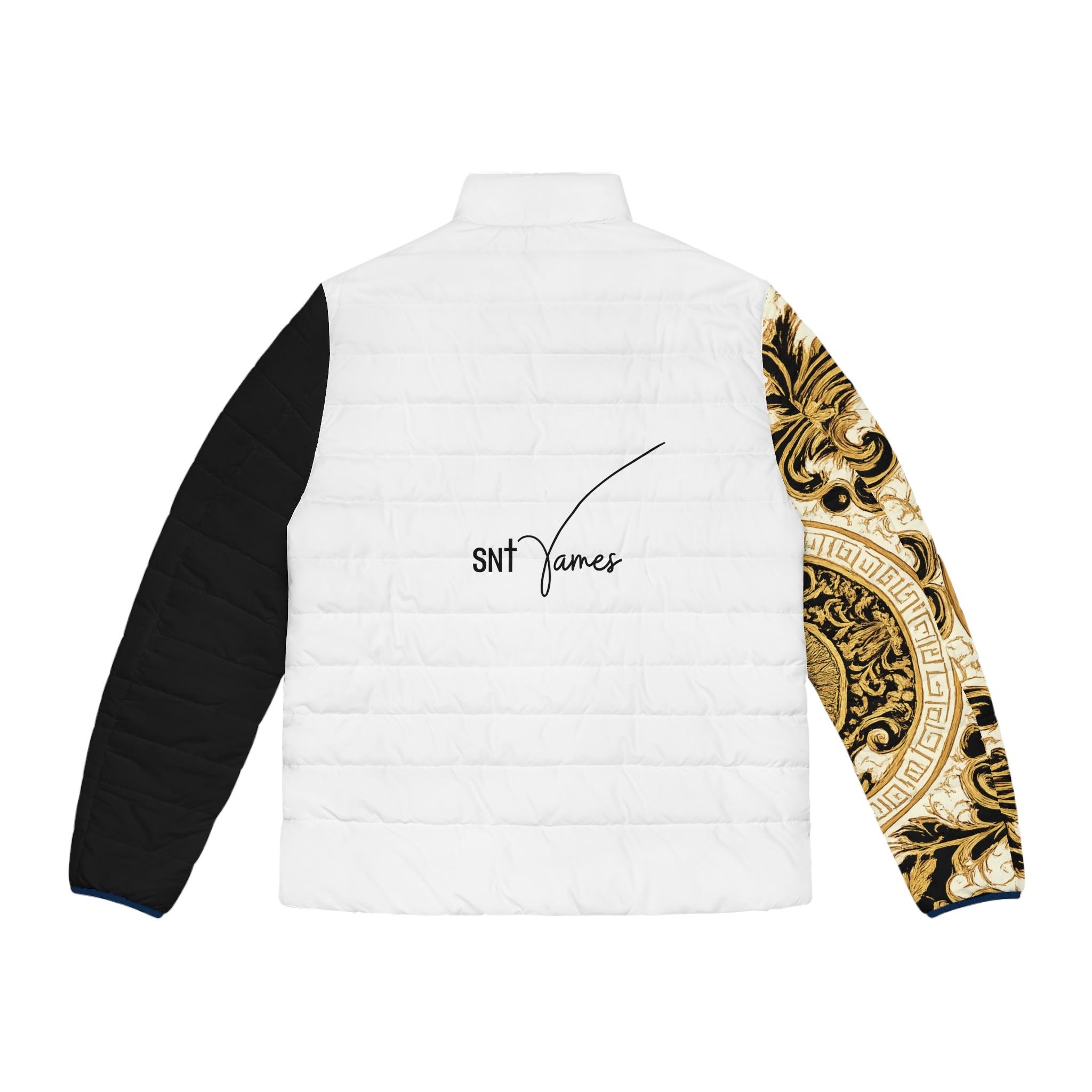 Baroque Angel Medallion Puffer Jacket | Men's Puffer Jacket