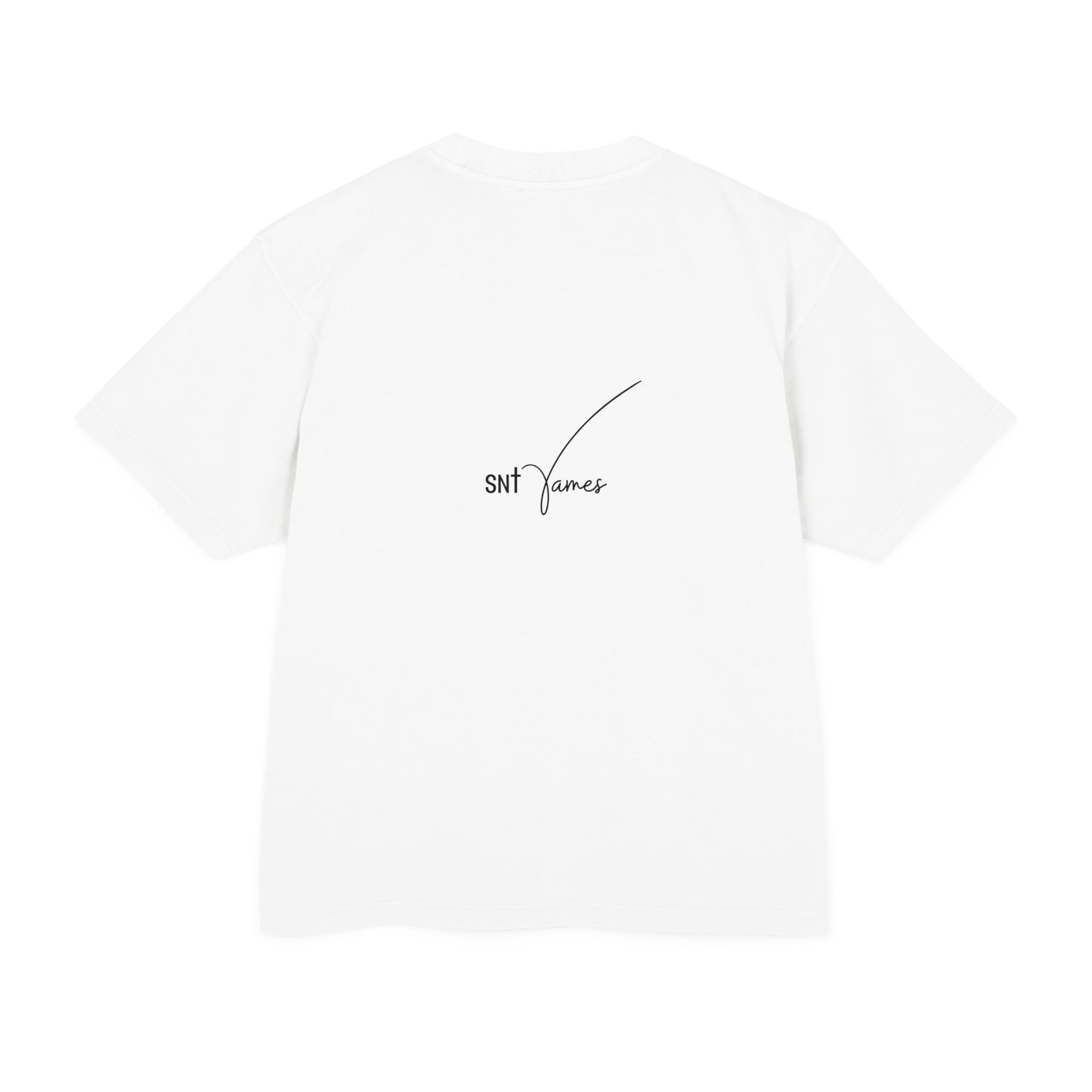 Christian Cross with Saint Illustration T-Shirt | Religious Faith Tee