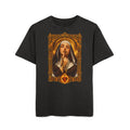 Praying Nun Portrait T-Shirt | Acid Wash Graphic Tee