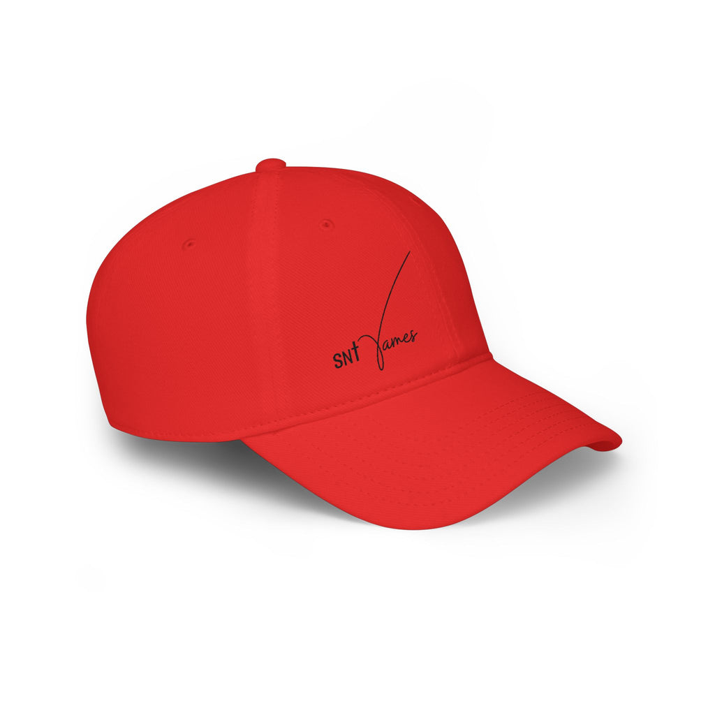 SNL James script logo Low Profile Cap | embroidered baseball hat