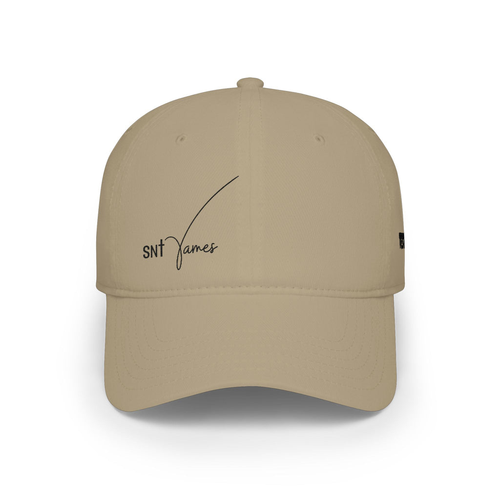 SNL James script logo Low Profile Cap | embroidered baseball hat
