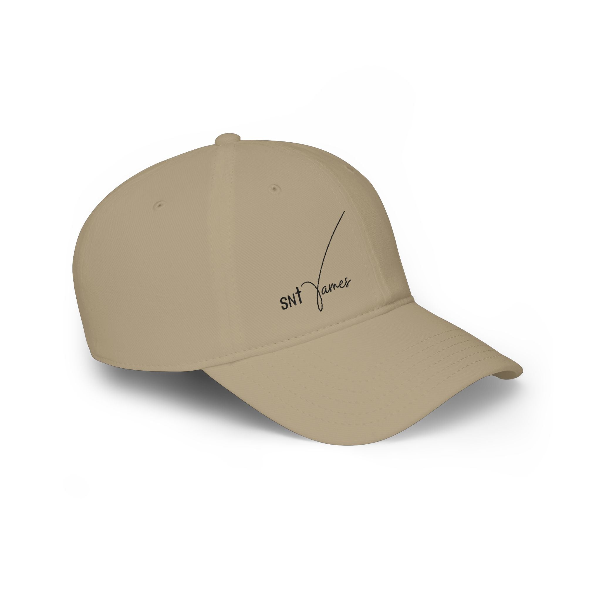 SNL James script logo Low Profile Cap | embroidered baseball hat