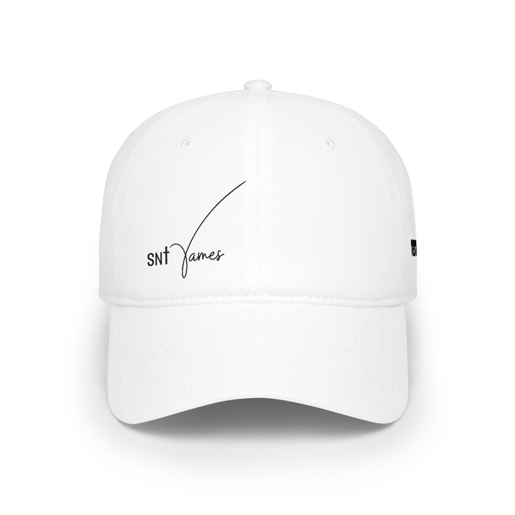 SNL James script logo Low Profile Cap | embroidered baseball hat