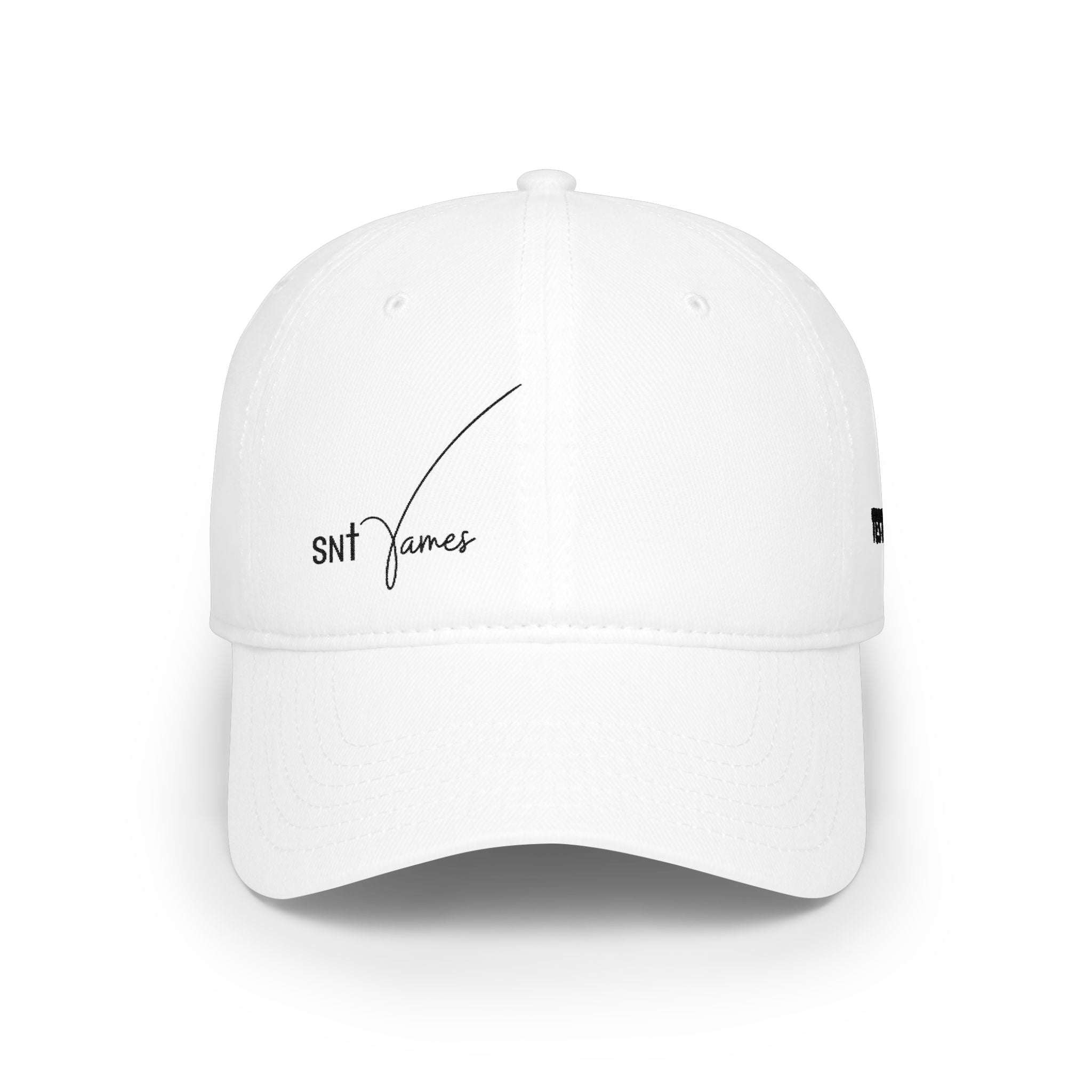 SNL James script logo Low Profile Cap | embroidered baseball hat